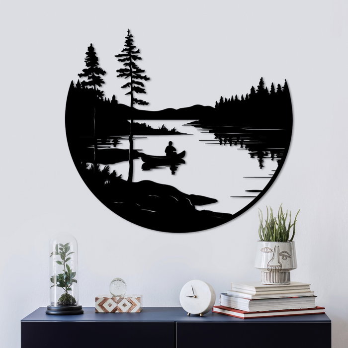 Wallity Accesorio Decorativo de Pared de Metal Negro